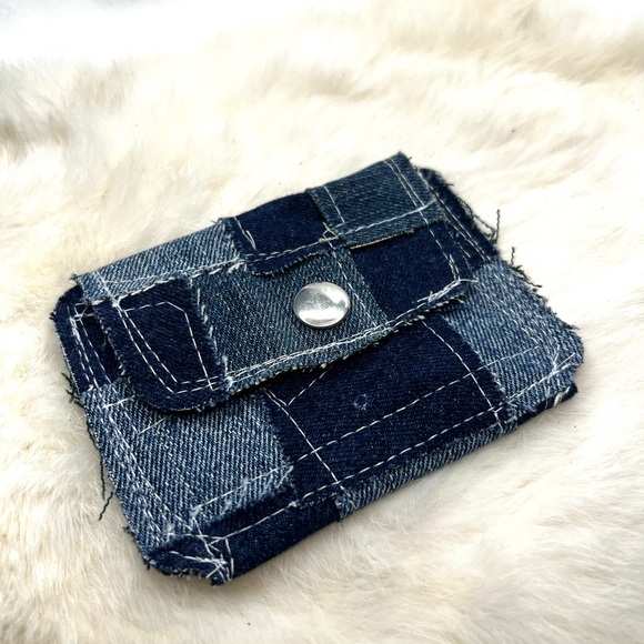 Handmade Denim Card Holder - Picture 1 of 7
